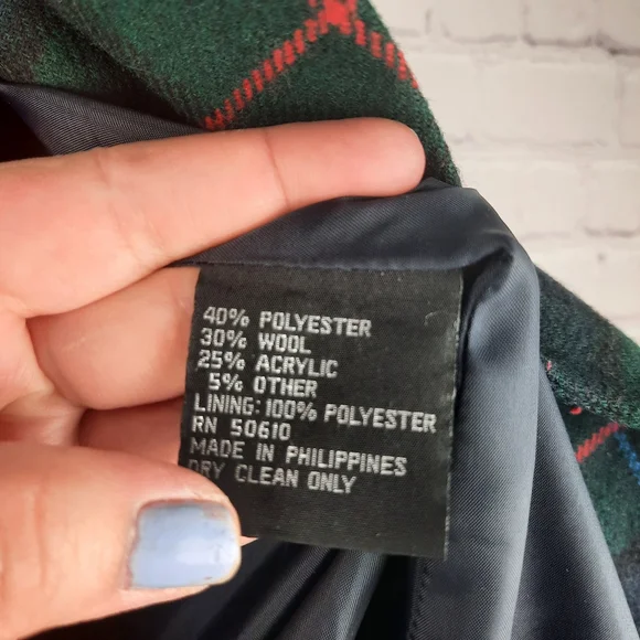Vintage Sophisticate & Company Plaid Wool Blazer Jacket - Picture 10 of 14